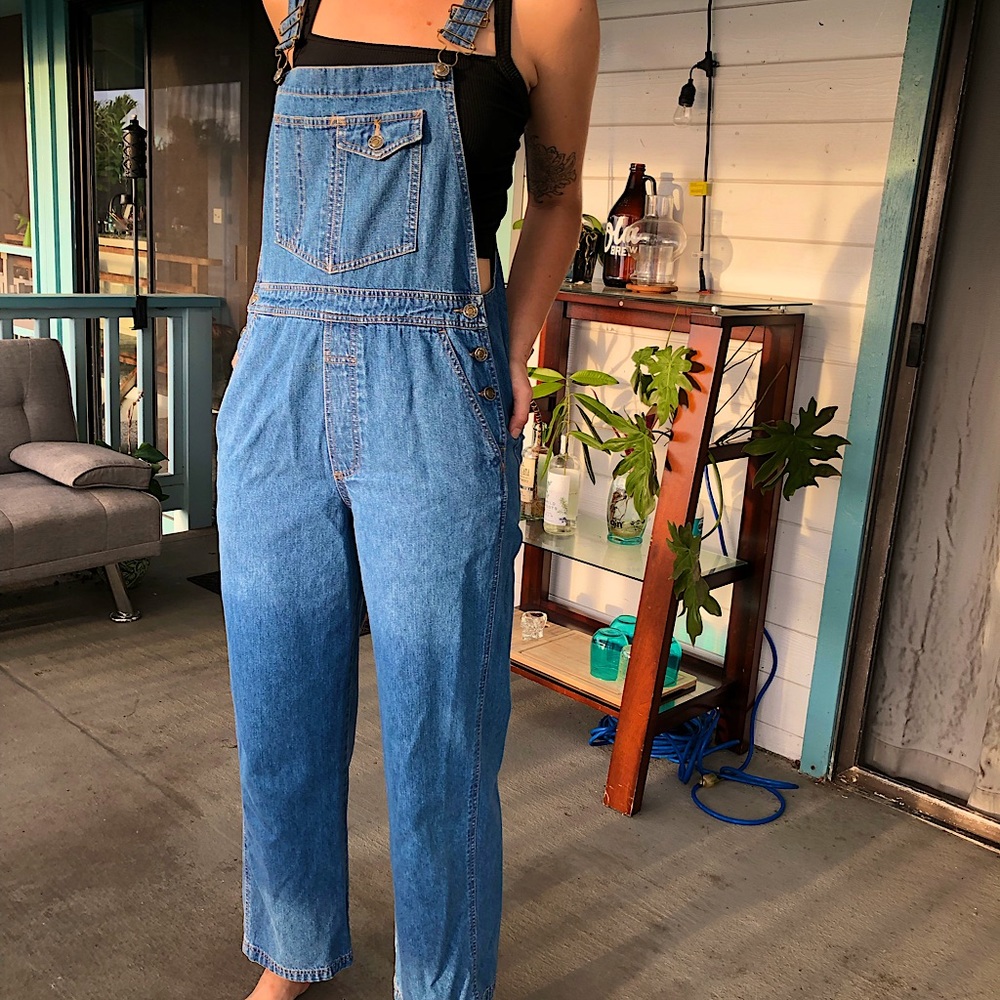 Denim overalls